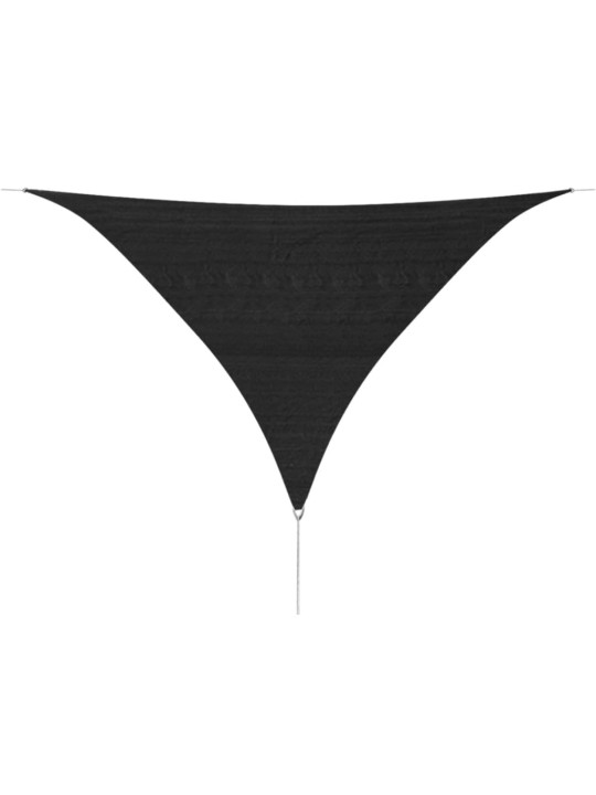 Plachta proti slunci HDPE trojúhelník 3,6x3,6x3,6 m antracitová