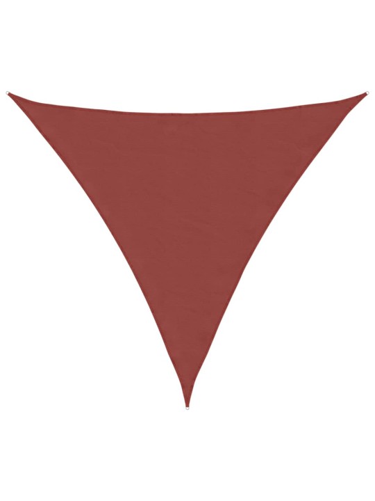 Plachta proti slunci oxford, trojúhelník 3,6x3,6x3,6m cihlová