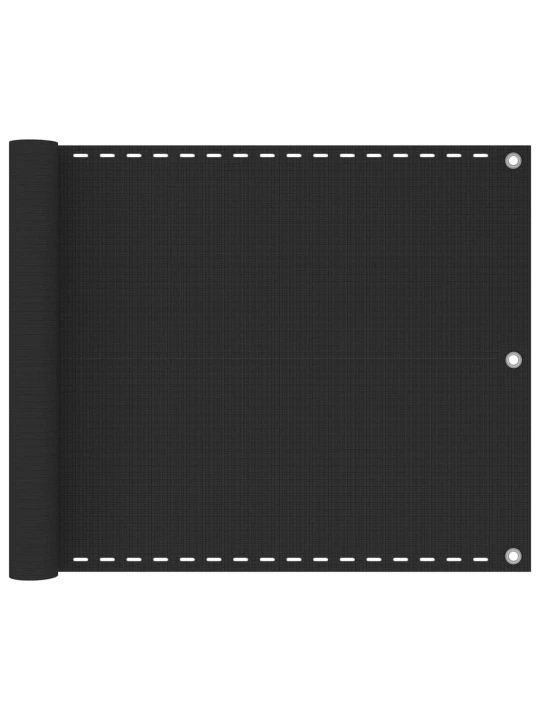 Balkónová zástěna HDPE 75x600 cm antracitová