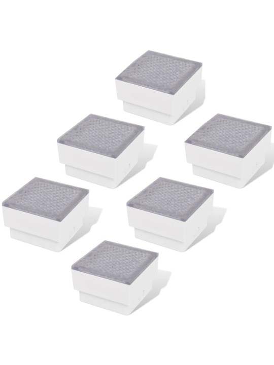 Zemní LED svítidla 6 ks 100 x 100 x 68 mm