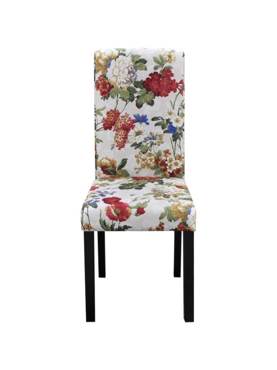 jídelní židle 6 ks vícebarevné textil