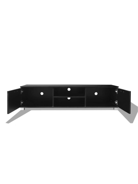 TV stolek černý s vysokým leskem 140 x 40,5 x 35 cm