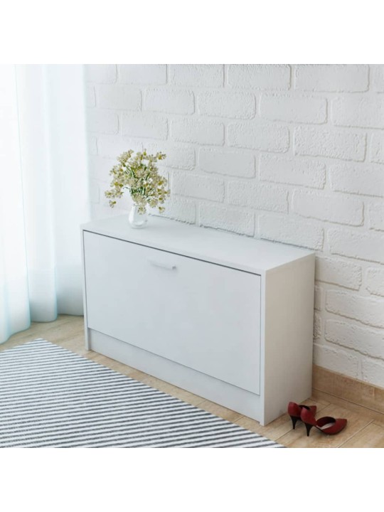 Psací stůl se zásuvkou a skříňkou bílý 100 x 40 x 73 cm