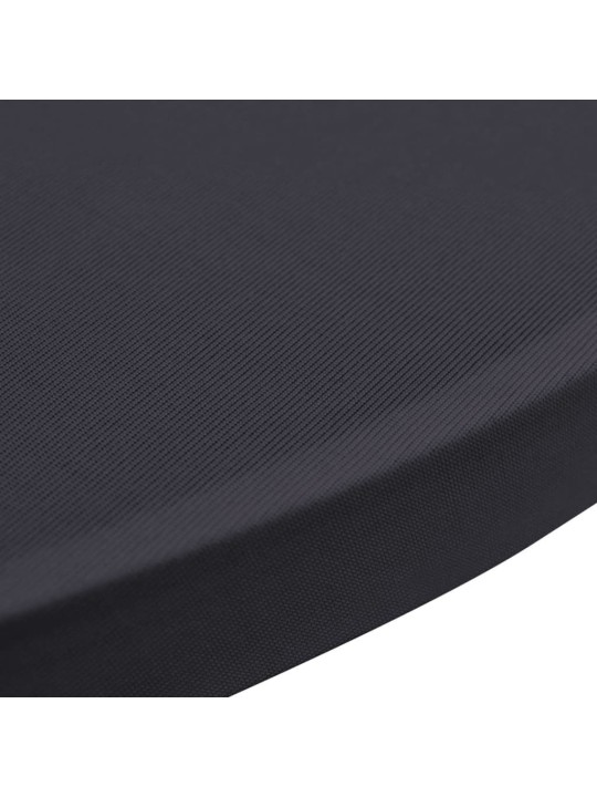 Strečový návlek na stůl 2 ks 60 cm antracitový