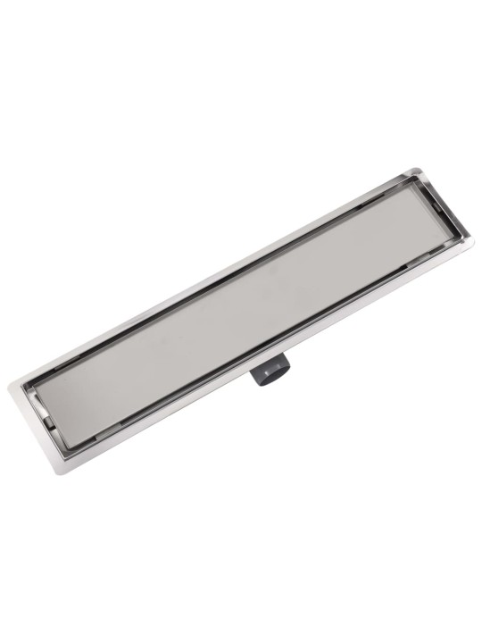 Rovný sprchový odtokový žlab 630x140 mm z nerezové oceli