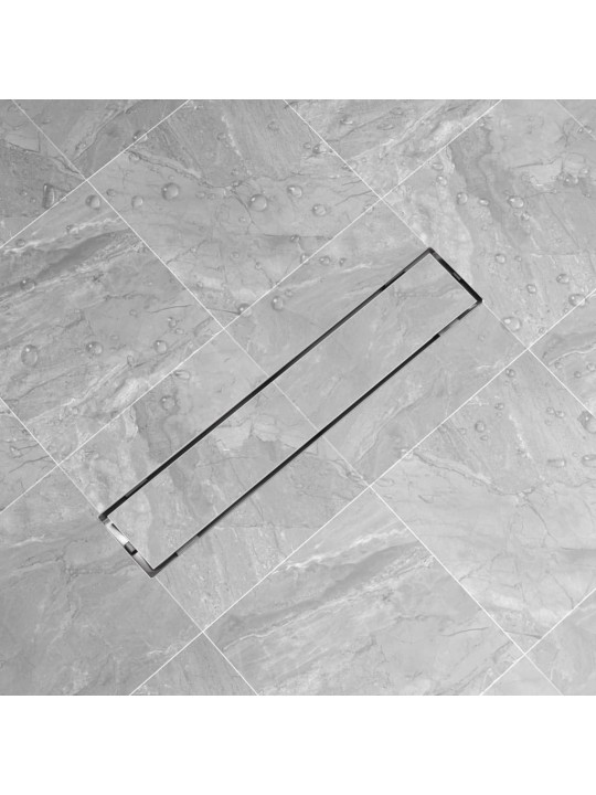 Rovný sprchový odtokový žlab 630x140 mm z nerezové oceli