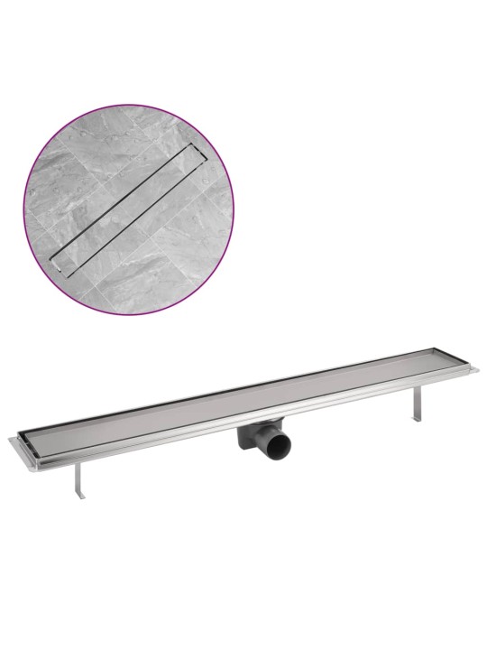 Sprchový odtokový žlab rovný 830x140 mm nerezová ocel