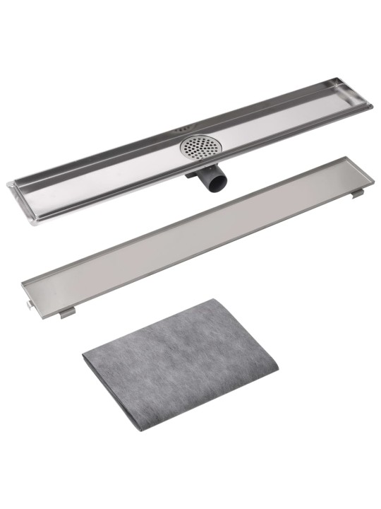 Sprchový odtokový žlab rovný 830x140 mm nerezová ocel
