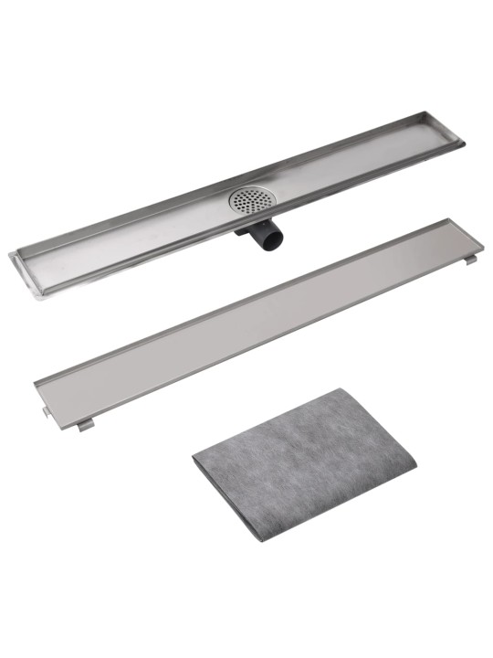 Rovný sprchový odtokový žlab 930 x 140 mm nerezová ocel
