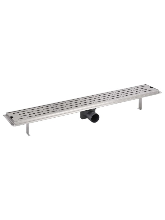 Rovný sprchový odtokový žlab čárky 830x140 mm nerezová ocel