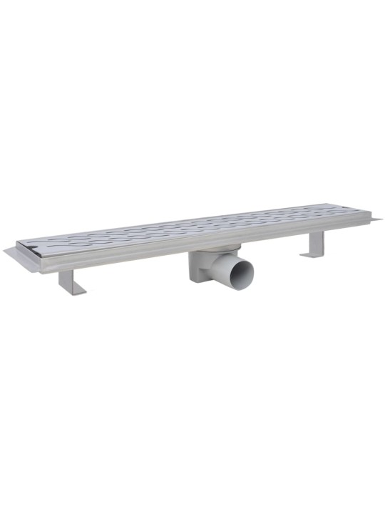 Rovný sprchový odtokový žlab vlnky 630x140 mm nerezová ocel