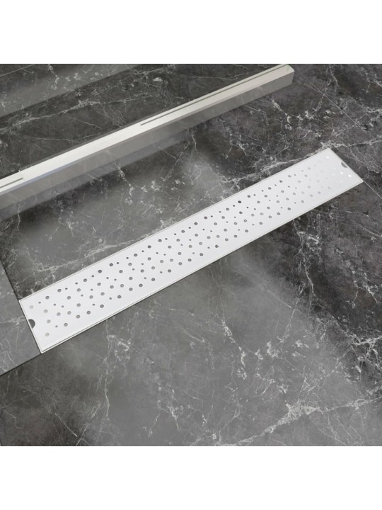 Rovný sprchový odtokový žlab bubliny 730x140 mm nerezová ocel