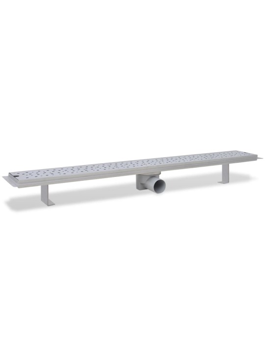 Rovný sprchový odtokový žlab bubliny 930 x 140 mm nerezová ocel