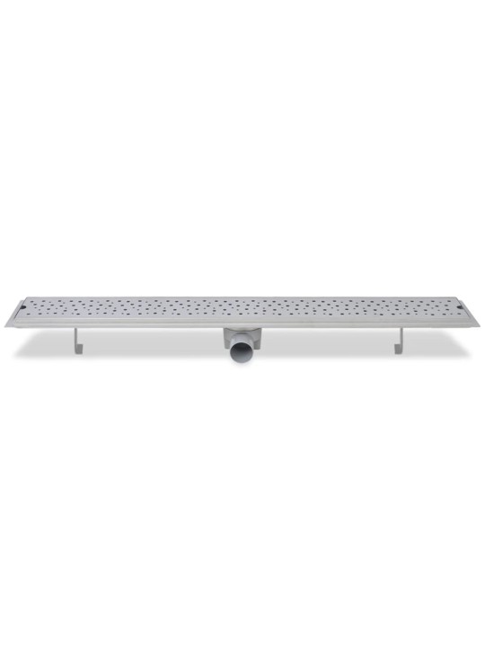 Rovný sprchový odtokový žlab bubliny 930 x 140 mm nerezová ocel