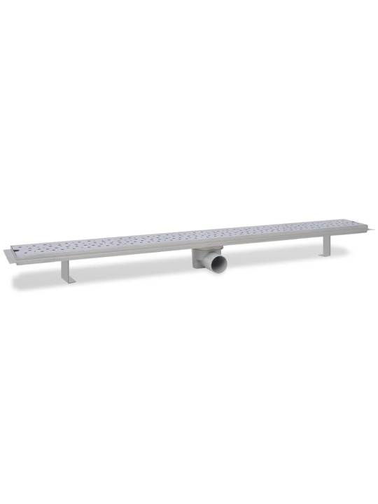 Rovný sprchový odtokový žlab bubliny 1030x140 mm nerezová ocel