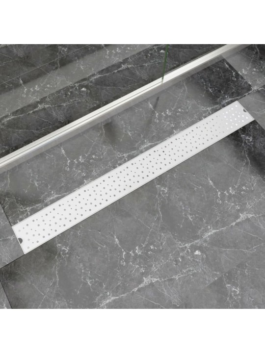 Rovný sprchový odtokový žlab bubliny 1030x140 mm nerezová ocel