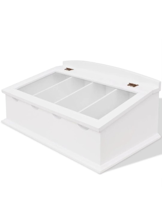 Zásobník na příbory MDF bílý, v barokním stylu
