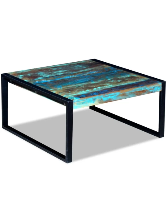 Konferenční stolek masivní recyklované dřevo 80 x 80 x 40 cm