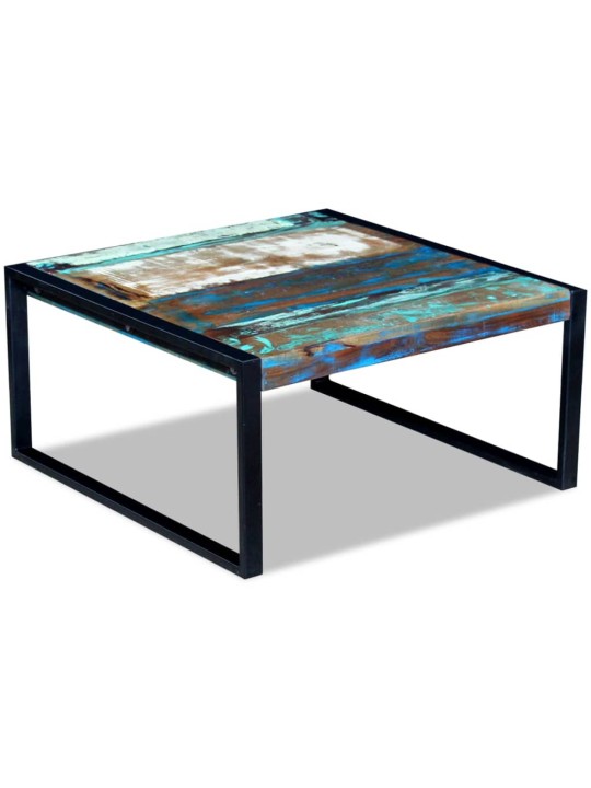 Konferenční stolek masivní recyklované dřevo 80 x 80 x 40 cm