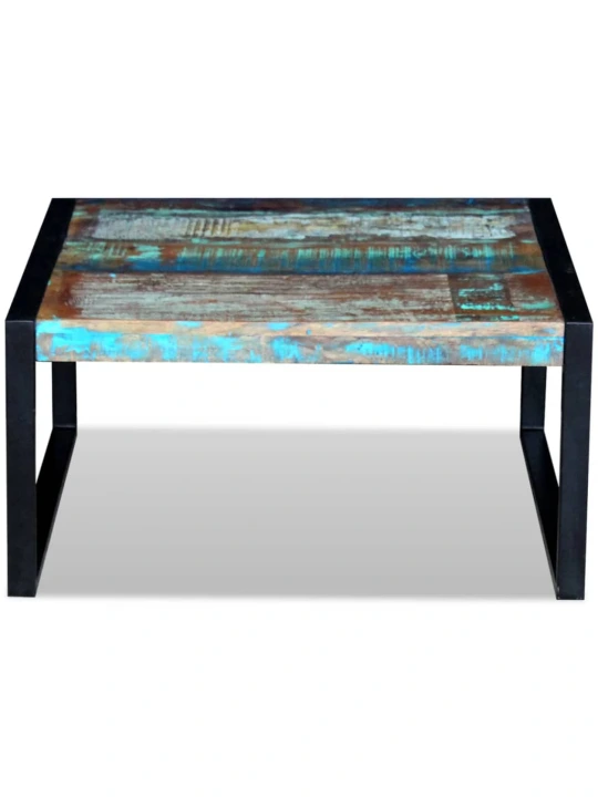 Konferenční stolek masivní recyklované dřevo 80 x 80 x 40 cm