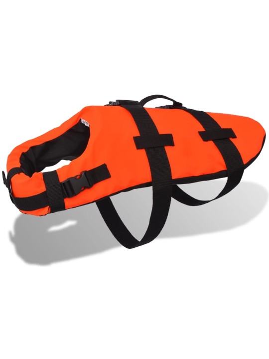 Plovací záchranná vesta pro psa M oranžová