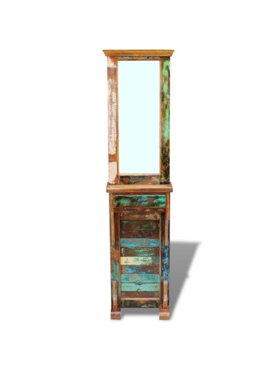 Zrcadlo do předsíně masivní recyklované dřevo 47 x 23 x 180 cm