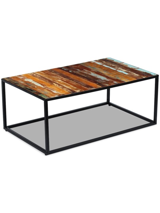 Konferenční stolek masivní pražcové dřevo 100 x 60 x 40 cm