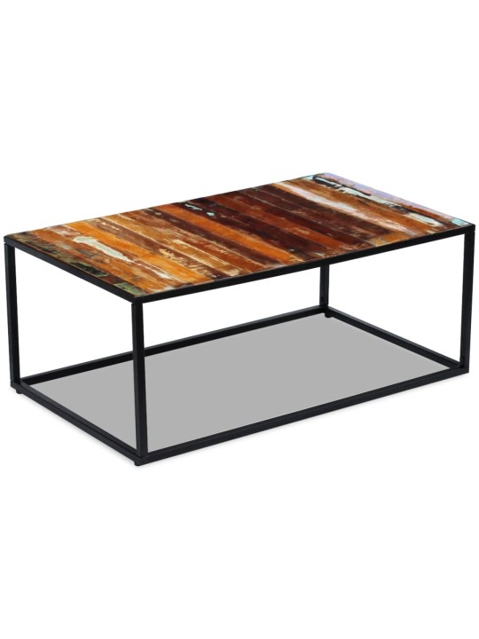 Konferenční stolek masivní pražcové dřevo 100 x 60 x 40 cm