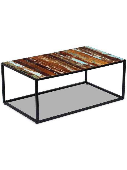 Konferenční stolek masivní pražcové dřevo 100 x 60 x 40 cm