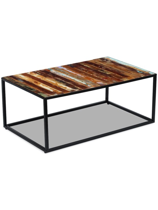 Konferenční stolek masivní pražcové dřevo 100 x 60 x 40 cm