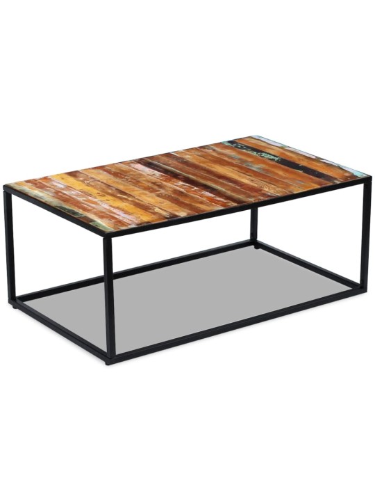 Konferenční stolek masivní pražcové dřevo 100 x 60 x 40 cm