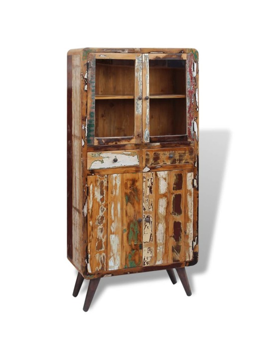 Kredenc masivní recyklované dřevo 90 x 40 x 190 cm