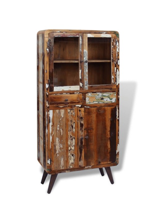 Kredenc masivní recyklované dřevo 90 x 40 x 190 cm