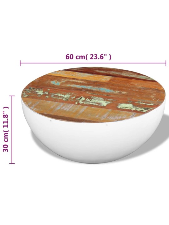 Miskovitý konferenční stolek recyklované dřevo 60 x 60 x 30 cm