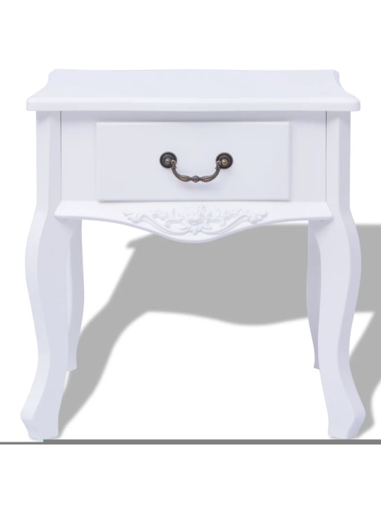 Noční stolky 2 ks MDF bílé