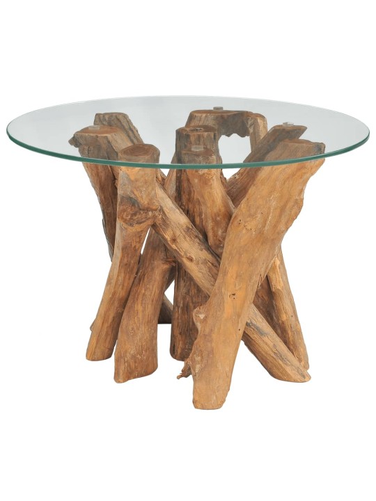 Konferenční stolek masivního teak naplavené dřevo 60 cm