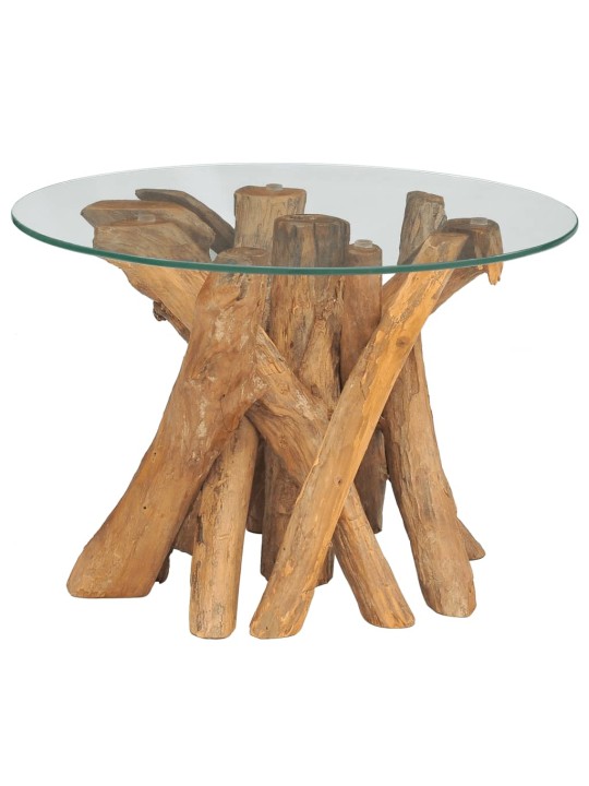 Konferenční stolek masivního teak naplavené dřevo 60 cm