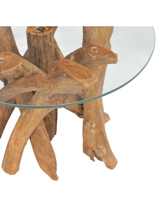 Konferenční stolek masivního teak naplavené dřevo 60 cm