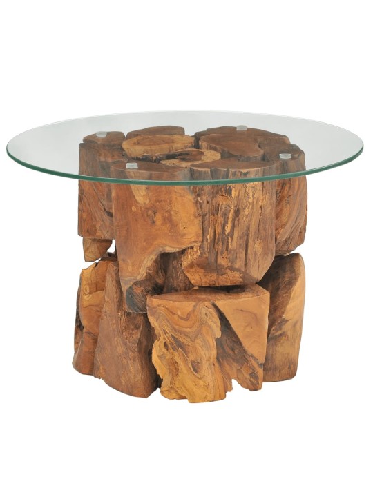 Konferenční stolek masivního teak naplavené dřevo 60 cm
