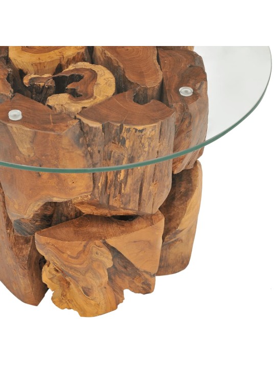 Konferenční stolek masivního teak naplavené dřevo 60 cm