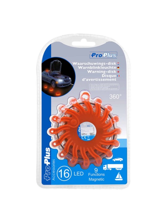 Proplus výstražné světlo s 16 led oranžové 540322