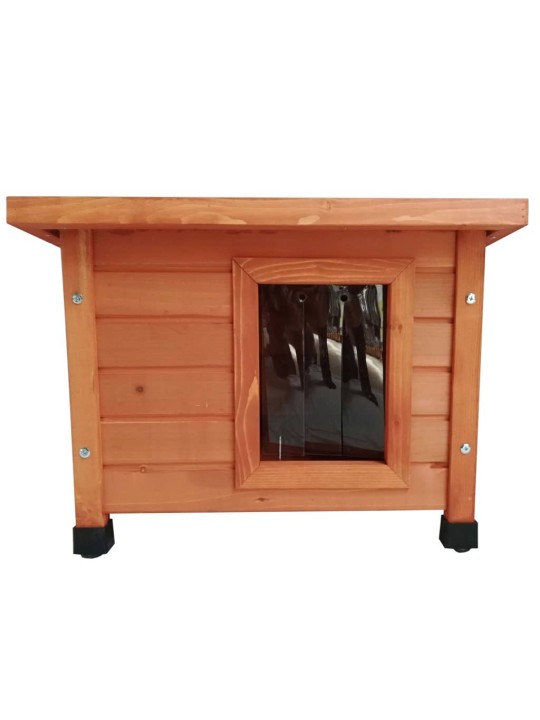 @Pet Venkovní domeček pro kočky 57 x 45 x 43 cm dřevo hnědý