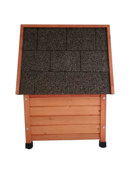 @Pet Venkovní domeček pro kočky 57 x 45 x 43 cm dřevo hnědý