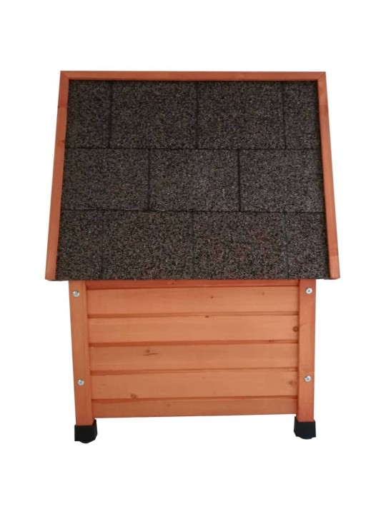 @Pet Venkovní domeček pro kočky XL 68,5x54x51,5 cm dřevo hnědý
