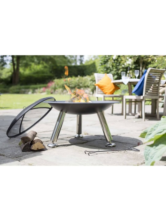 RedFire Ohniště Chicago černé ocelové 75 cm 85013