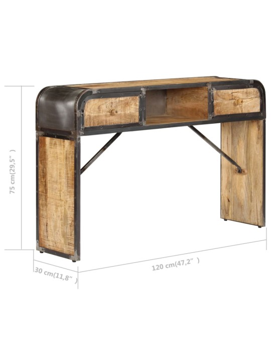 Příborník 120 x 30 x 75 cm masivní mangovníkové dřevo