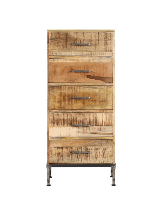 Komoda se zásuvkami 45 x 35 x 106 cm masivní mangovníkové dřevo