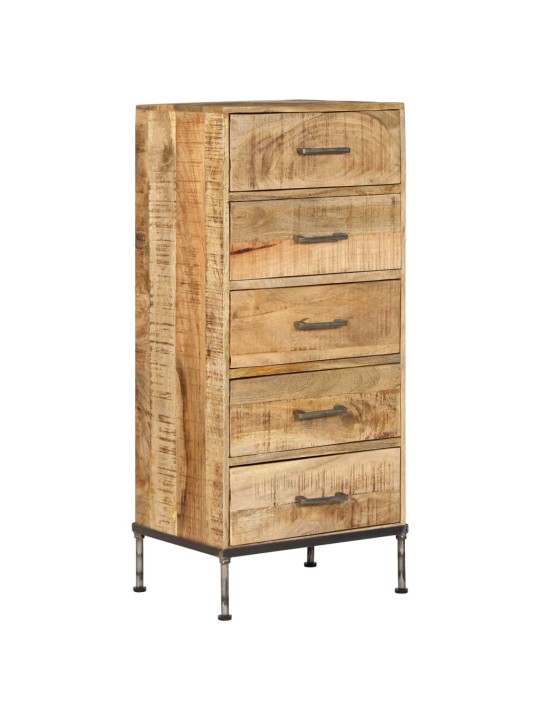 Komoda se zásuvkami 45 x 35 x 106 cm masivní mangovníkové dřevo