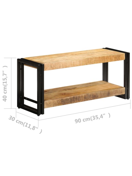 TV stolek 90 x 30 x 40 cm masivní mangovníkové dřevo
