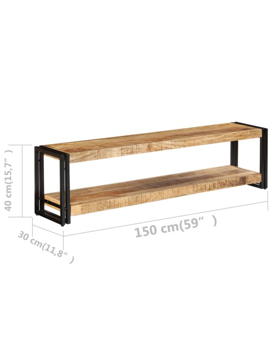 TV stolek 150 x 30 x 40 cm masivní mangovníkové dřevo